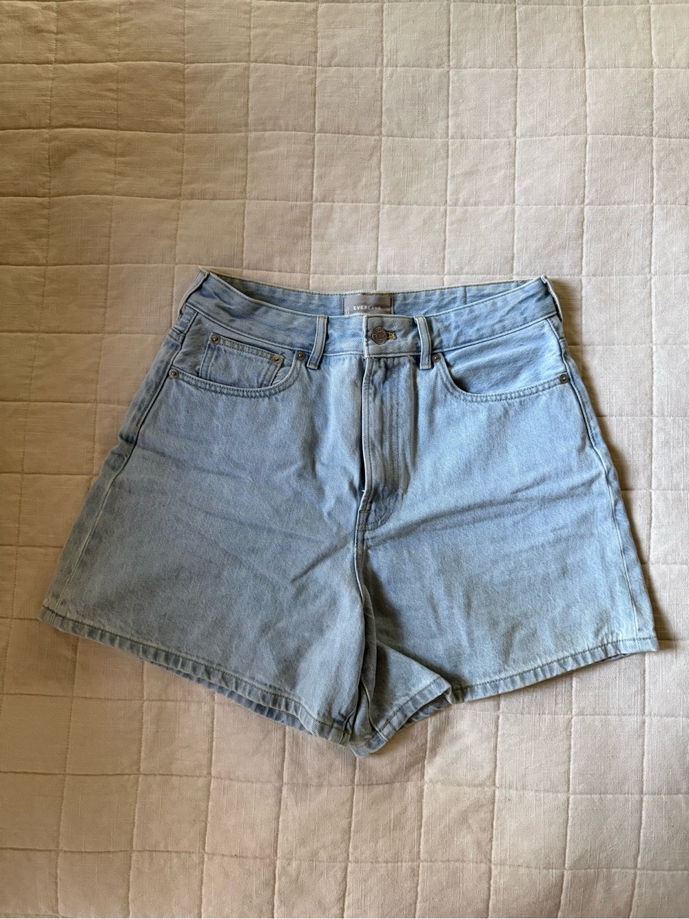 Worn Once! Everlane Way-High A-Line Denim Short • Size 28